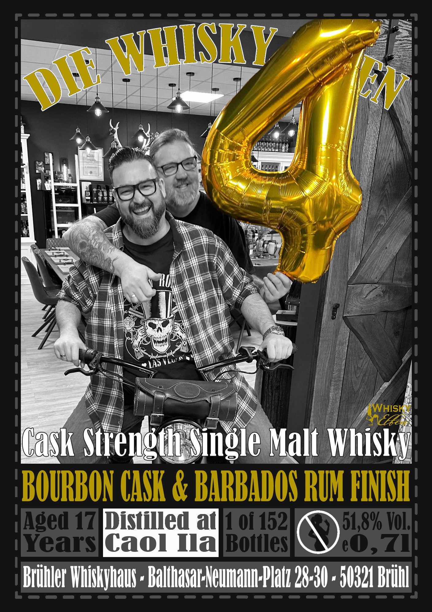 ADOS 버번 캐스크 & 바르바도스 럼 피니쉬 쿨 일라 17년 51.8%vol 700ml 관세 부가세 교육세 주세 전체 포함