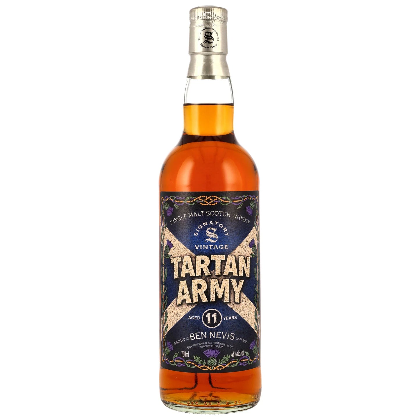 시그나토리 빈티지 벤 네비스 11년 TARTAN ARMY 46.0%vol. 700ml 기프트 박스없음 관세 부가세 교육세 주세 전체 포함