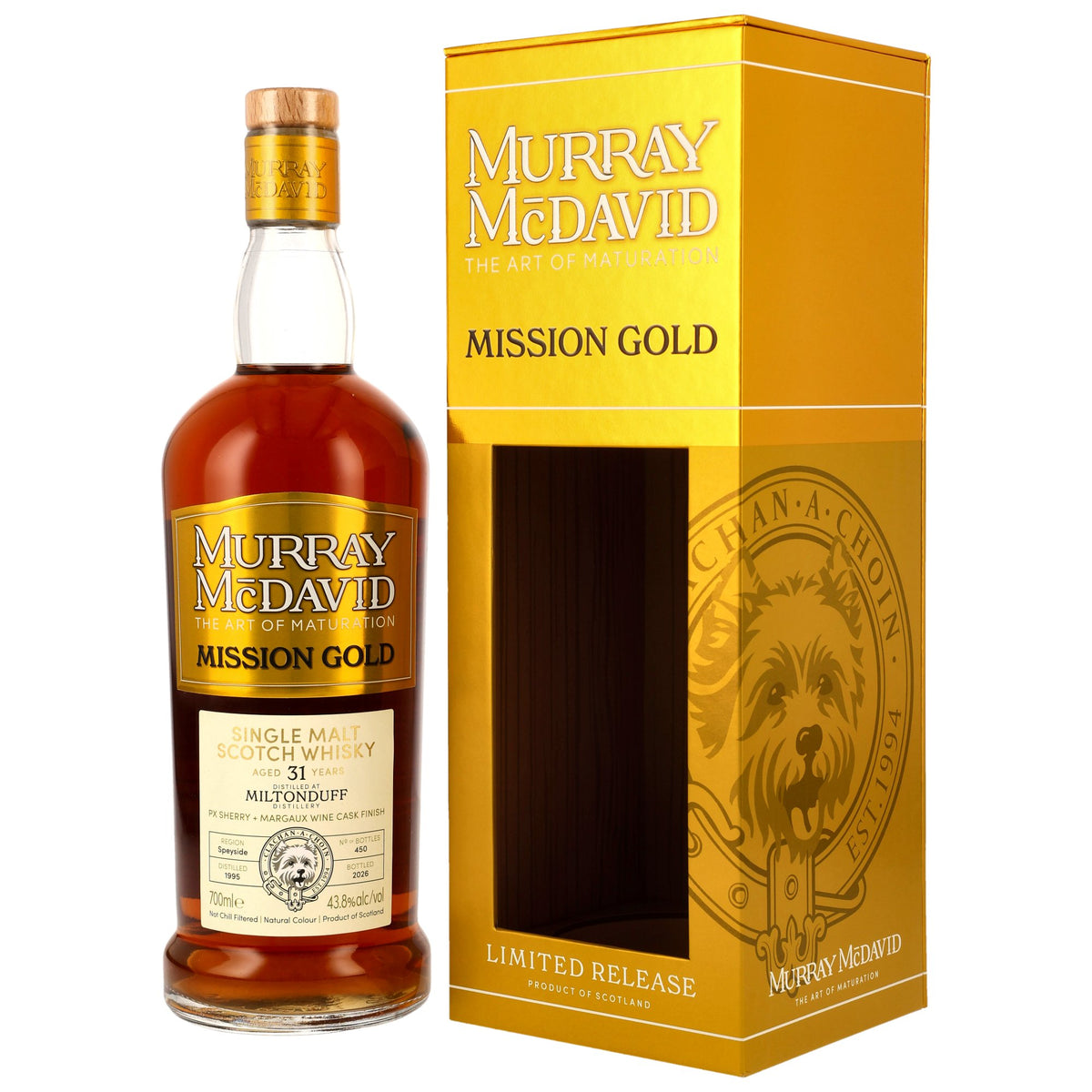 머레이 맥 데이비드 밀톤더프 31년 1995/2026 PX쉐리+마고 와인 캐스크 피니쉬 43.8%vol. 700ml 관세 부가세 교육세 주세 전체 포함