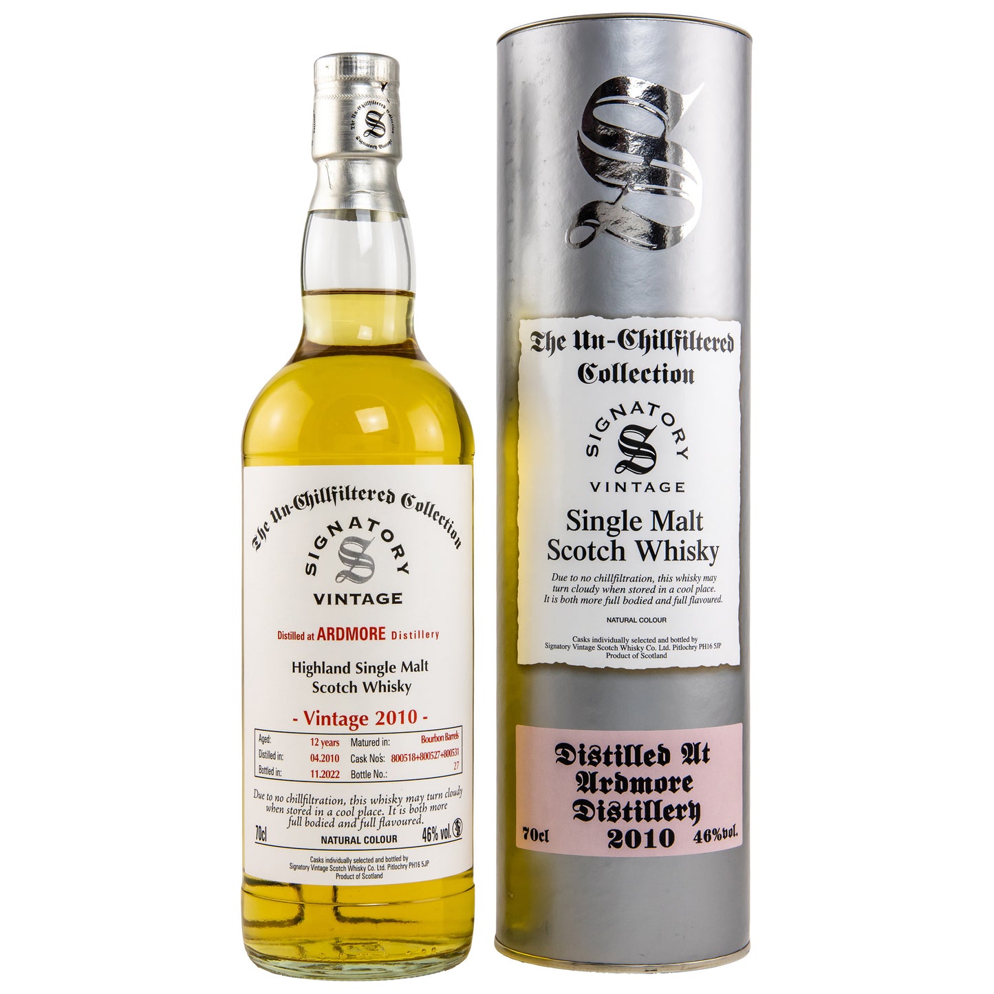 아드모어 2010/2022 시그나토리 빈티지 언칠필터 컬랙션 46%vol. 700ml 관세 부가세 교육세 주세 전체 포함