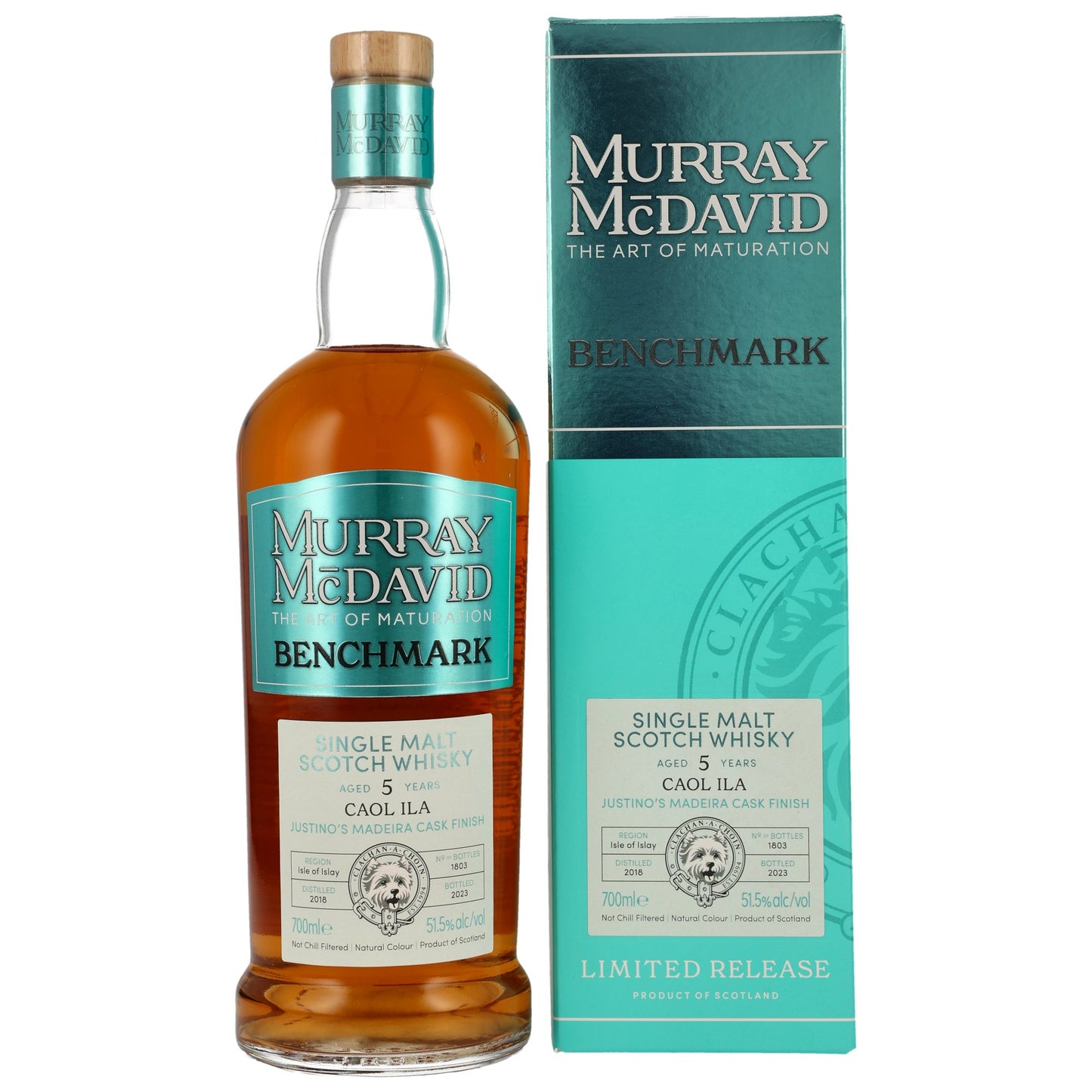 쿨 일라 2018/2023 머레이 맥 데이비드 JUSTINO'S 마데이라 캐스크 피니쉬 51.5%vol. 700ml 관세 부가세 교육세 주세 전체 포함