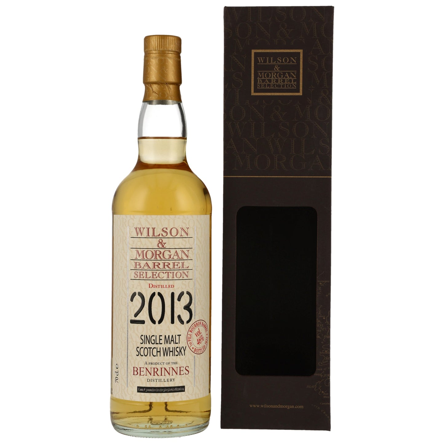 벤리네스 2013/2023 퍼스트필 버번 베럴 윌슨 & 모건 46%vol. 700ml 관세 부가세 교육세 주세 전체 포함