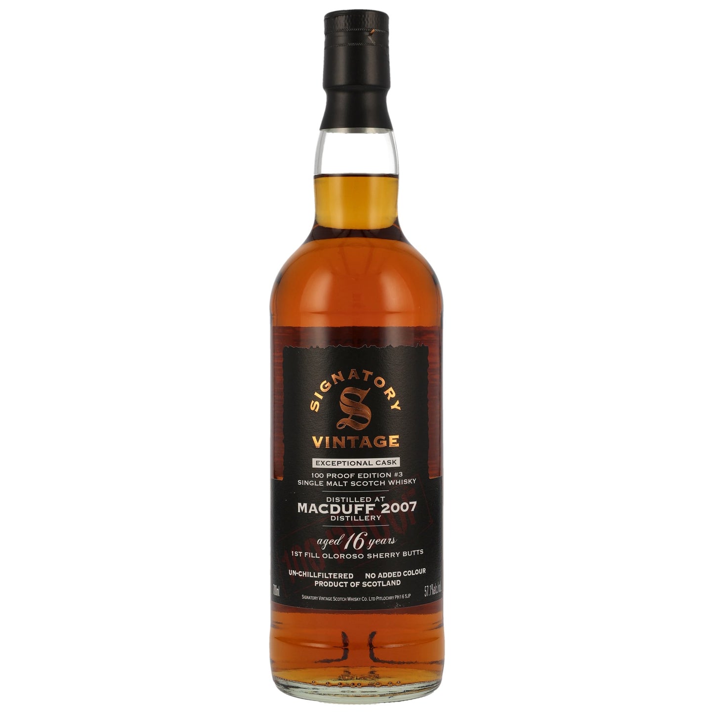 맥더프 2007 16년 시그나토리 빈티지 100 프루프 익셉셔널 에디션 #3 700ml 기프트 박스없음 관세 부가세 교육세 주세 전체 포함