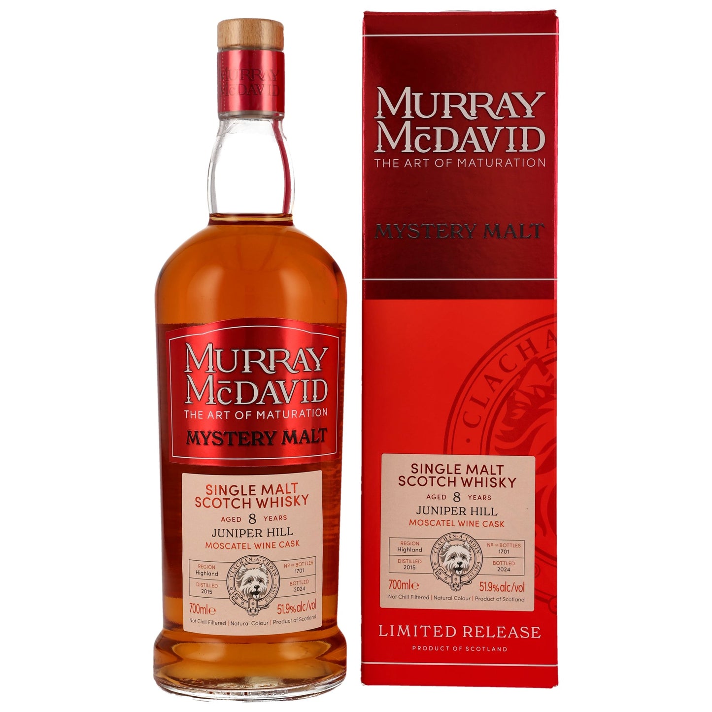 주니퍼 힐 2015/2024 머레이 맥 데이비드 모스카텔 와인 캐스크 51.9%vol. 700ml 관세 부가세 교육세 주세 전체 포함