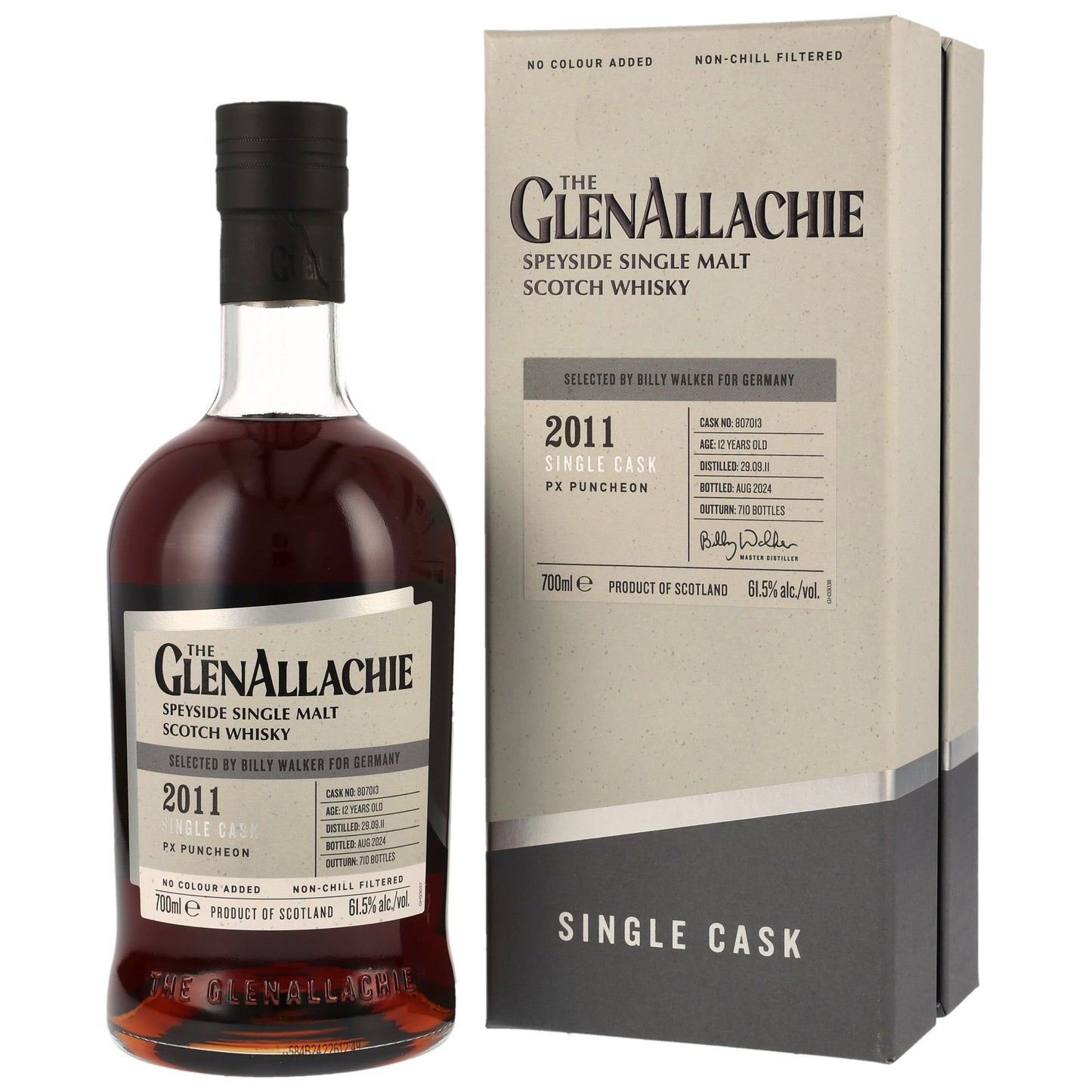 글렌알라키 12년 2011/2024 PX 펀천 캐스크넘버 #807013 61.5%vol. 700ml 관세 부가세 교육세 주세 전체 포함