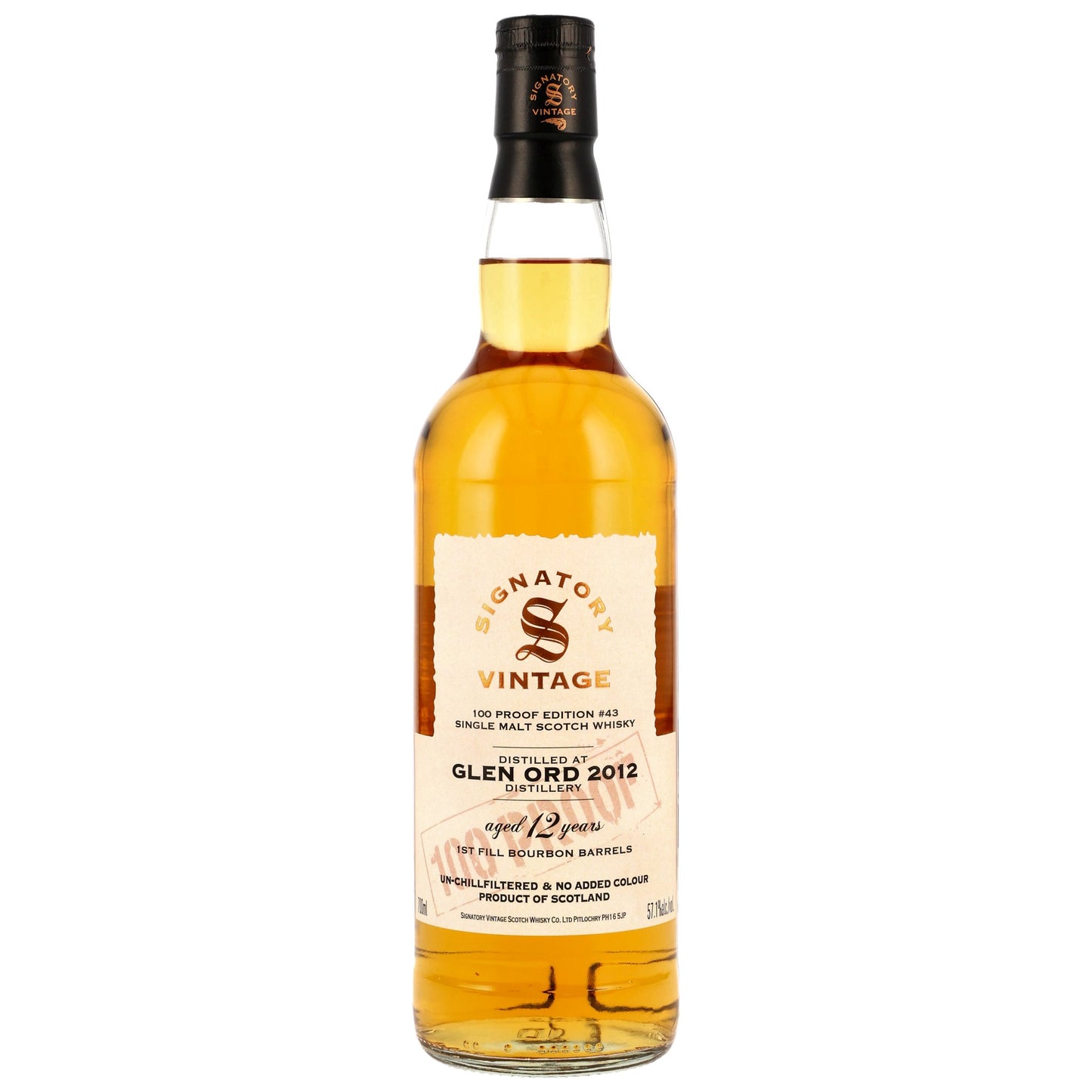 글렌오드 2012/2025 시그나토리 빈티지 100 프루프 에디션 #43 700ml 기프트 박스없음 관세 부가세 교육세 주세 전체 포함