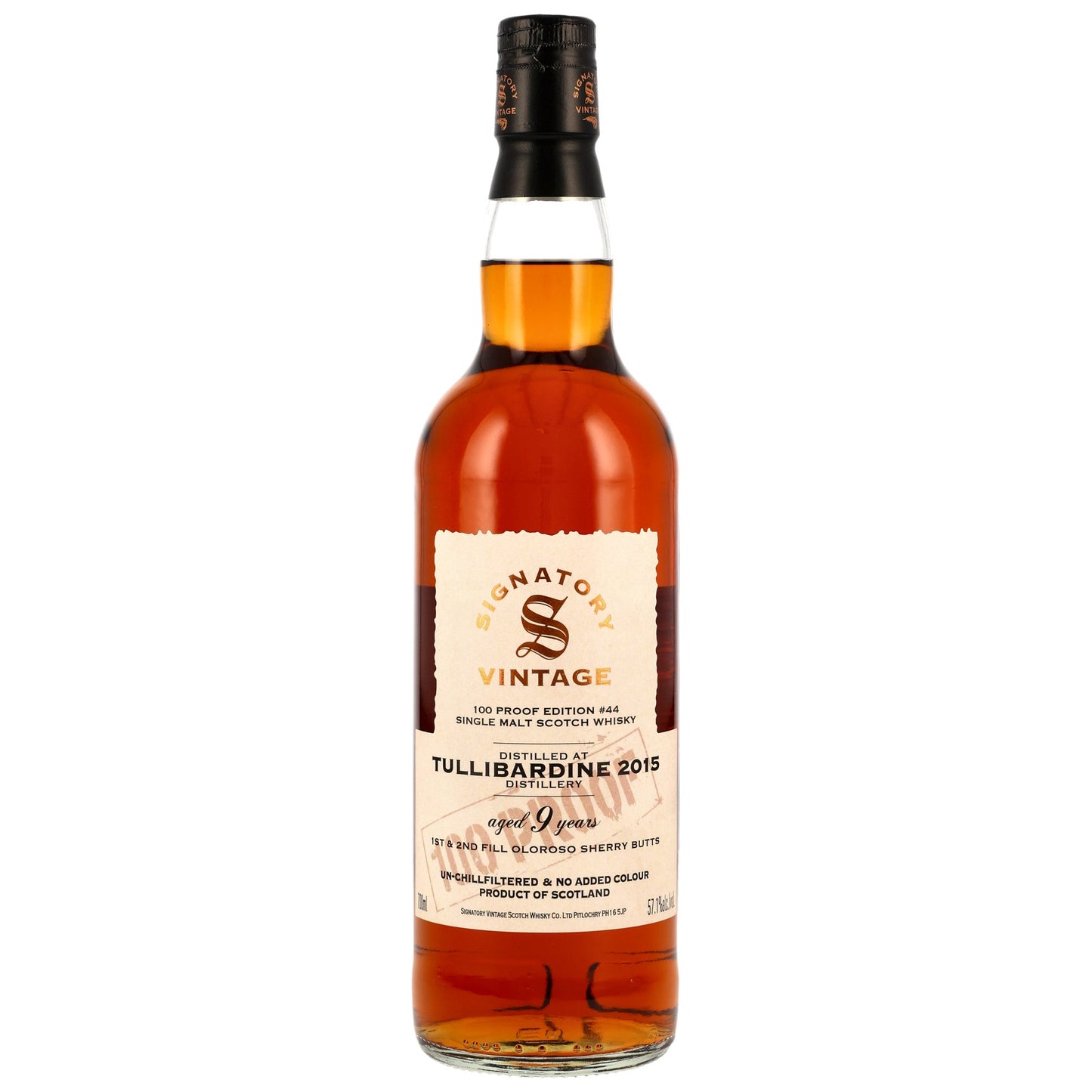 툴리바딘 2015/2025 시그나토리 빈티지 100 프루프 에디션 #44 700ml 기프트 박스없음 관세 부가세 교육세 주세 전체 포함