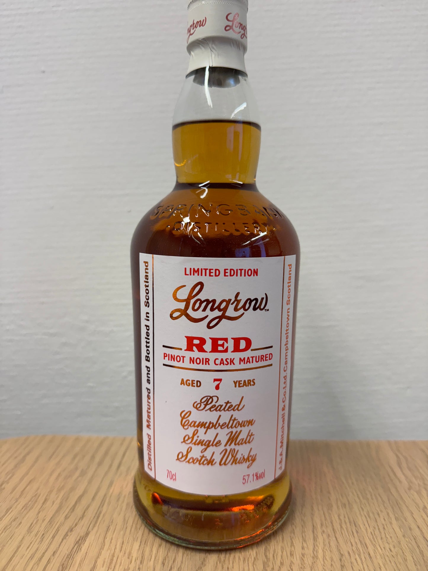 스프링뱅크 롱로우 레드 7년 피노누아 캐스크 57.1%vol. 700ml 관세 부가세 교육세 주세 전체 포함