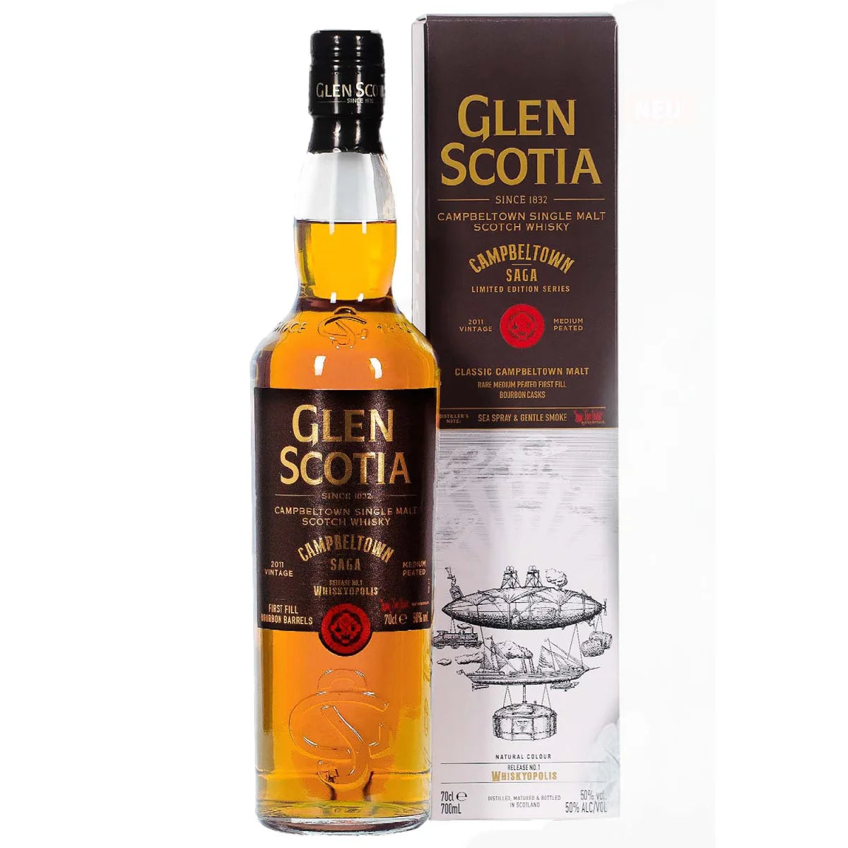 글렌스코시아 2011빈티지 캠벨타운 사가 릴리즈 넘버1 Whiskyopolis 50.0%vol. 700ml 관세 부가세 교육세 주세 전체 포함