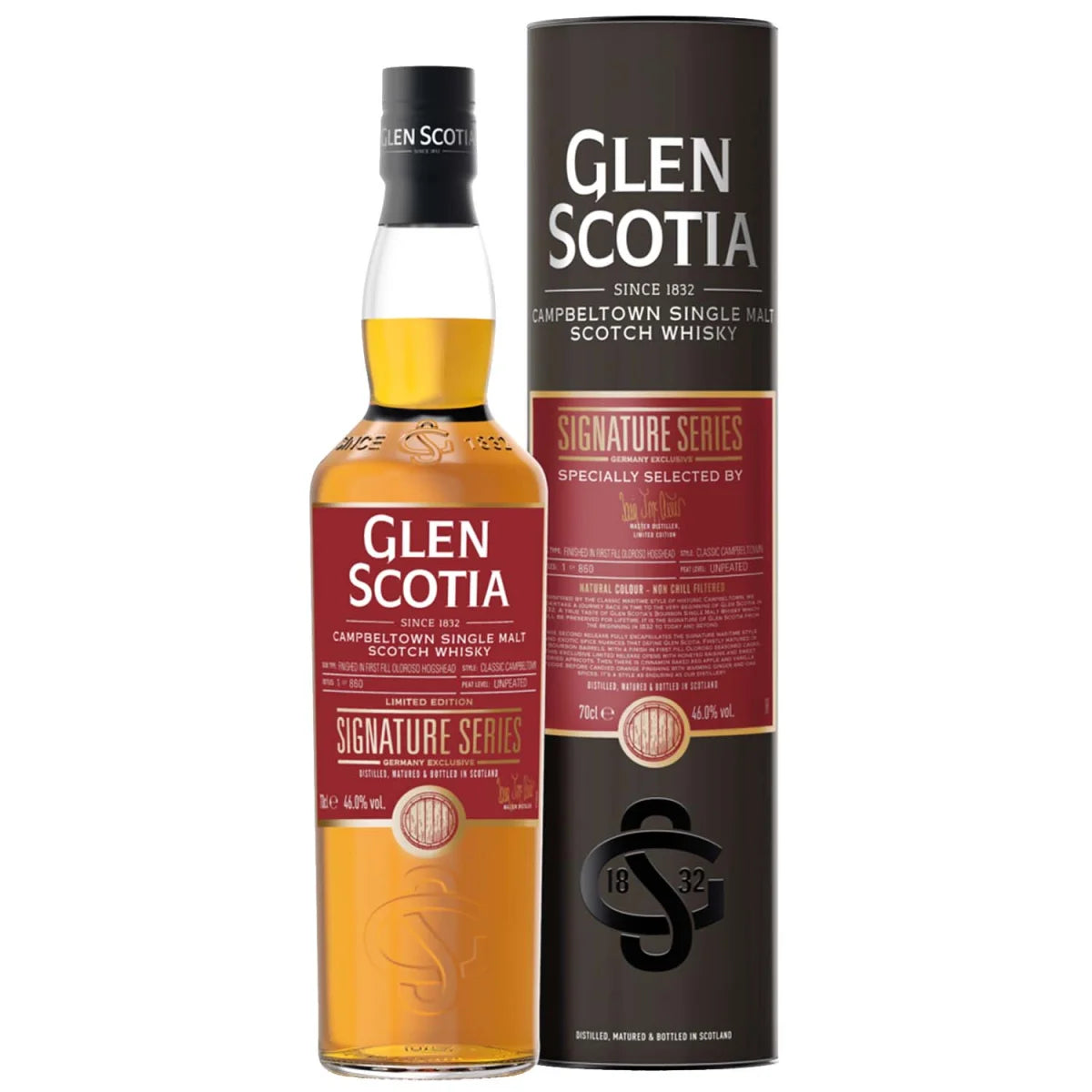 글렌스코시아 시그니처 시리즈 퍼스트필 올로로쏘 호그스헤드 리미티드 에디션 46%vol. 700ml 관세 부가세 교육세 주세 전체 포함