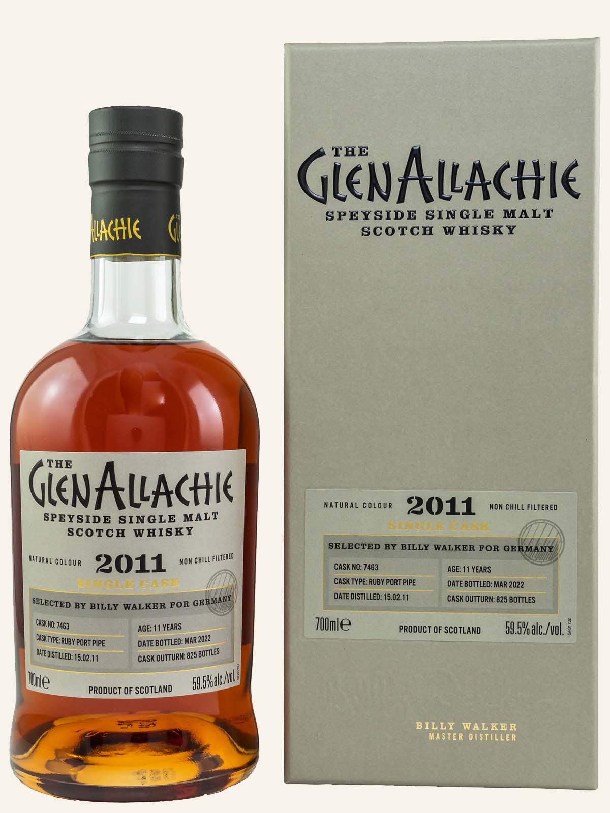 글렌알라키 11년 2011/2022 루비포트 캐스크 넘버 7450 58.1%vol. 700ml 관세 부가세 교육세 주세 전체 포함