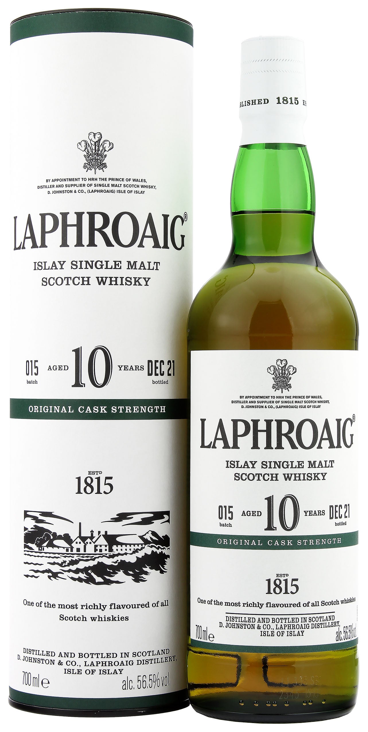 라프로익 10년 오리지날 캐스크 스트랭스 배치15 56.5%vol. 700ml 관세 부가세 교육세 주세 전체 포함