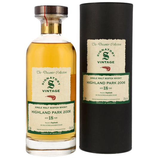 시그나토리 빈티지 하이랜드 파크 18년 2006/2024 혹스헤드 이비스코 52.0%vol. 700ml 관세 부가세 교육세 주세 전체 포함