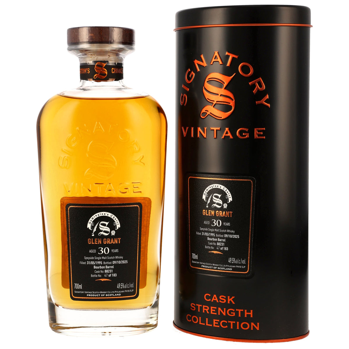 시그나토리 빈티지 글렌그란트 1995/2025 30년 버번베럴 #88231 700ml 49.5%vol 관세 부가세 교육세 주세 전체 포함