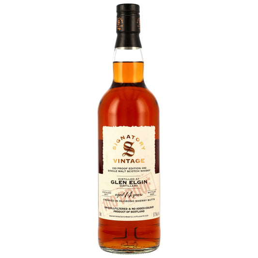 시그나토리 빈티지 100 프루프 에디션 #82 글렌엘긴 14년 2011/2026 57.1%vol. 700ml 기프트 박스없음 관세 부가세 교육세 주세 전체 포함