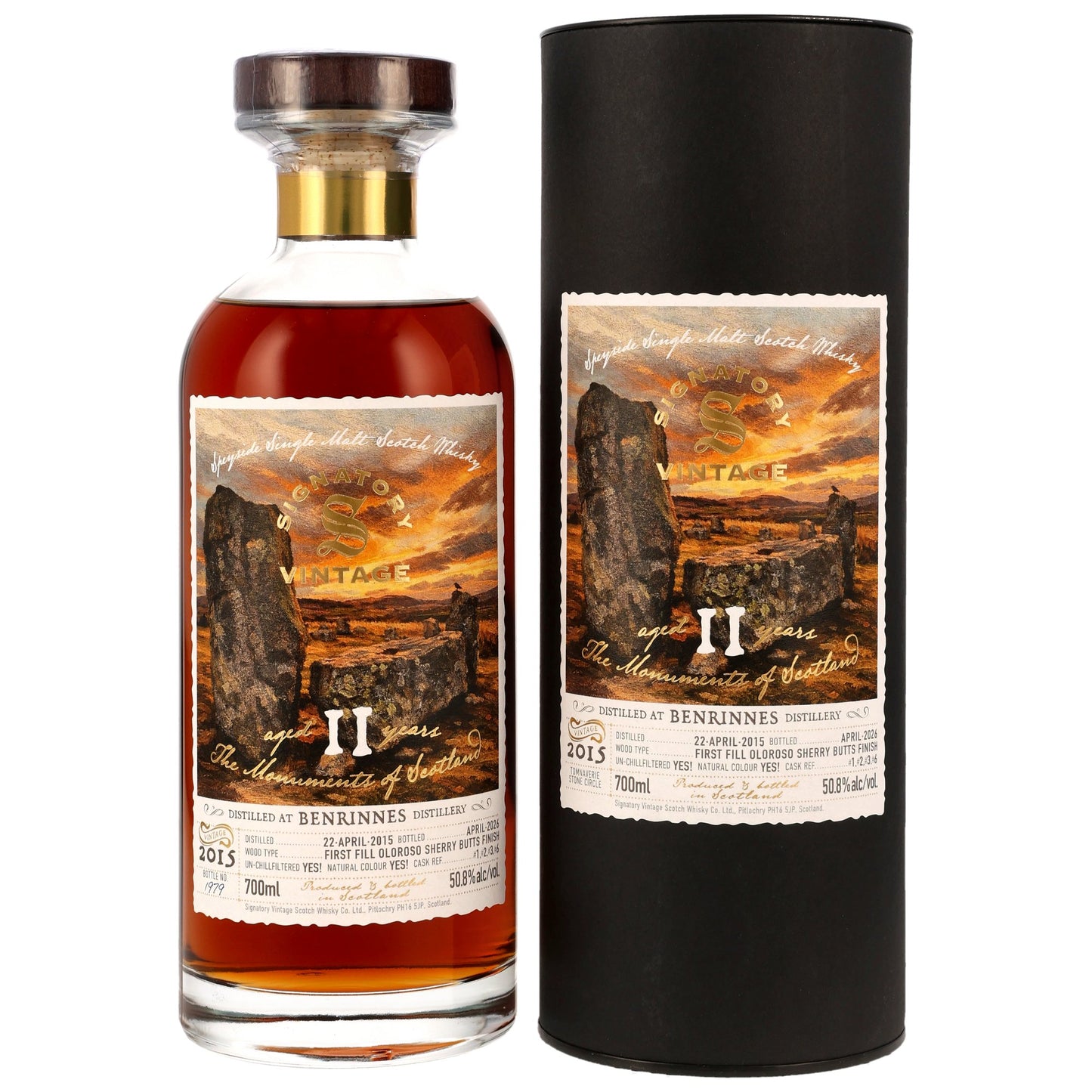 시그나토리 빈티지 벤리네스 11년 2015/2026 1st필 올로로쏘 쉐리 벗 피니쉬 50.8%vol. 700ml 관세 부가세 교육세 주세 전체 포함