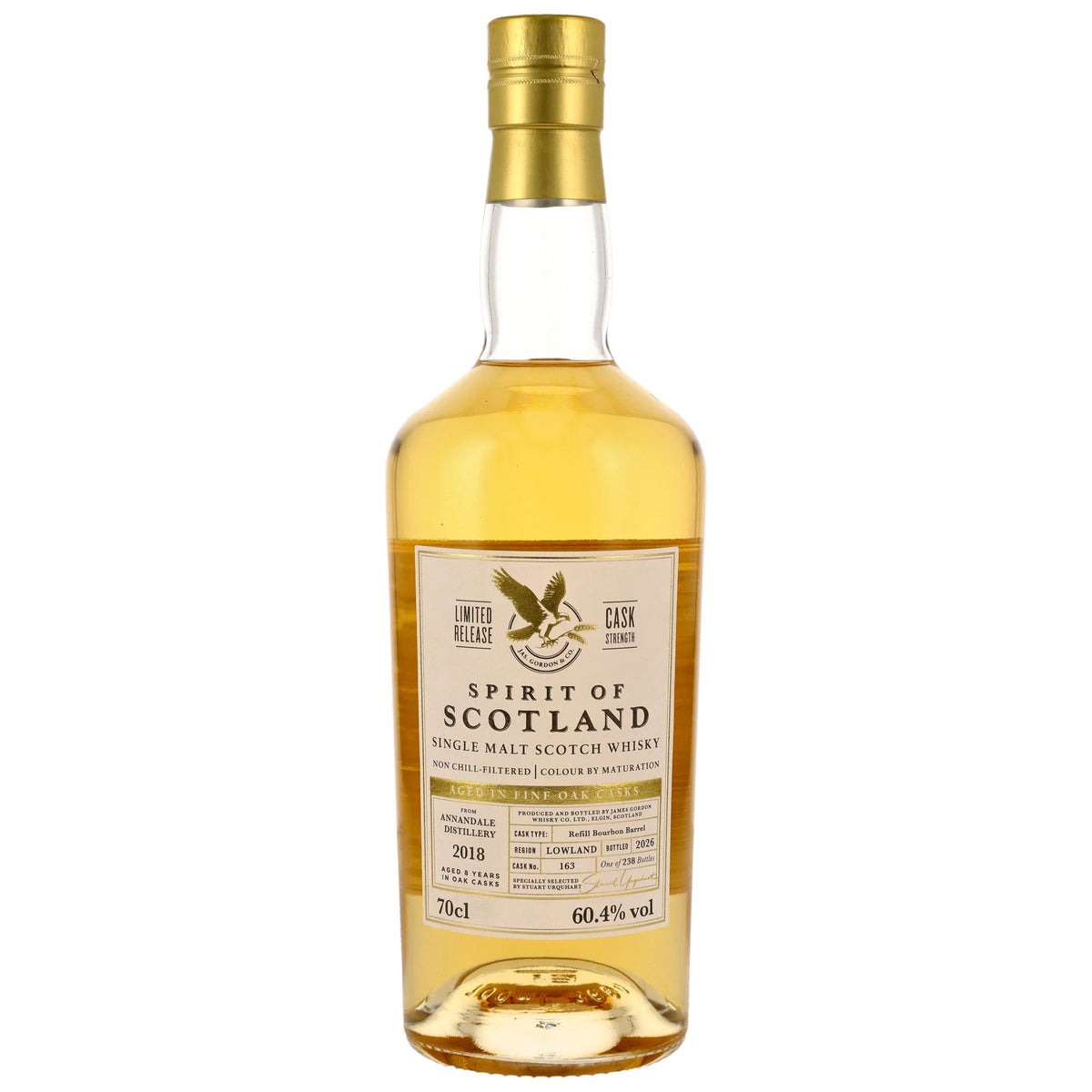 스피릿츠 오브 스코틀랜드 에너데일 8년 2018/2026 리필 버번 베럴 60.4% 700ml 관세 부가세 교육세 주세 전체 포함