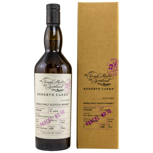 The Single malts of Scotland 벤 네비스 2012/2022 10년 리저브 캐스크 파셀 #10 48.0%vol. 700ml 관세 부가세 교육세 주세 전체 포함