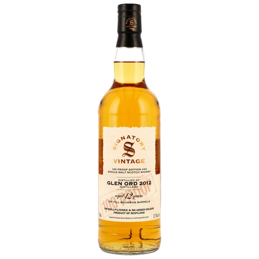 글렌오드 2012/2025 시그나토리 빈티지 100 프루프 에디션 #43 700ml 기프트 박스없음 관세 부가세 교육세 주세 전체 포함