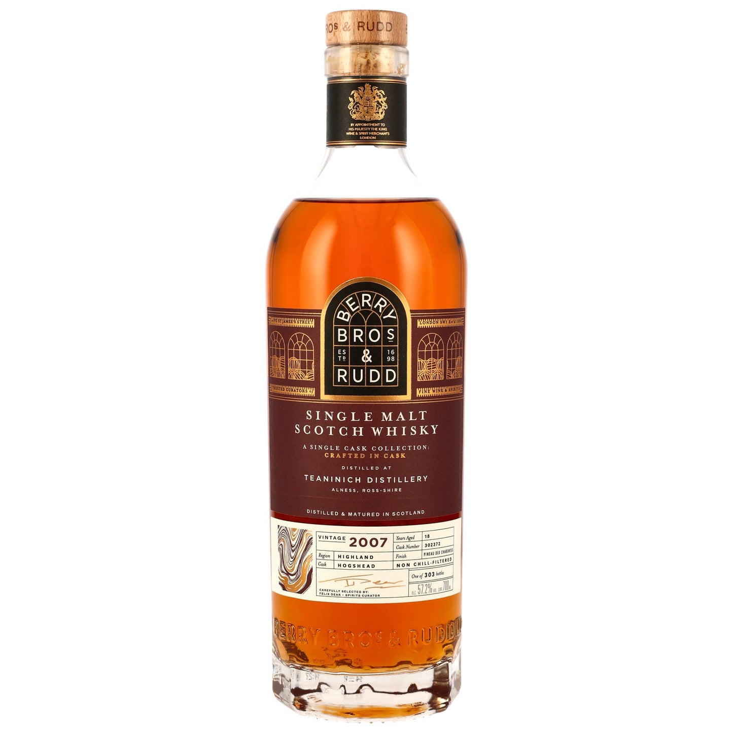 베리 브로스 & 루드 티니닉 2007/2025 18년 Pineau des Charentes Finish #302372 57.2%vol. 700ml 관세 부가세 교육세 주세 전체 포함