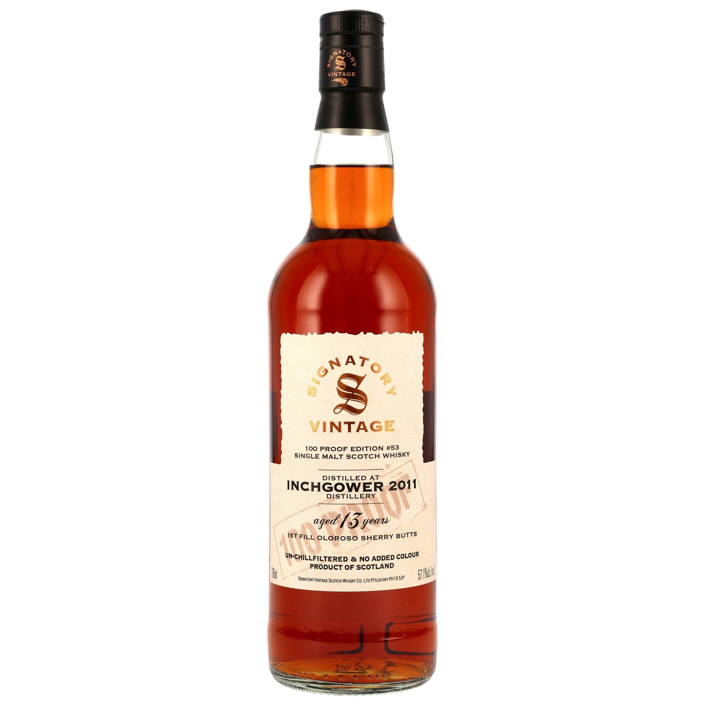 인치고워 2011/2025 시그나토리 빈티지 100 프루프 에디션 #53 57.1%vol. 700ml 기프트 박스없음 관세 부가세 교육세 주세 전체 포함
