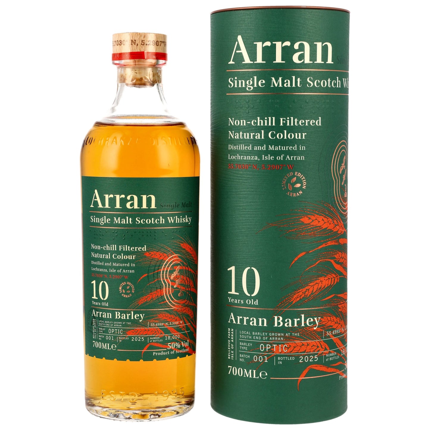 아란 10년 아란 발리 50%vol. 700ml 관세 부가세 교육세 주세 전체 포함
