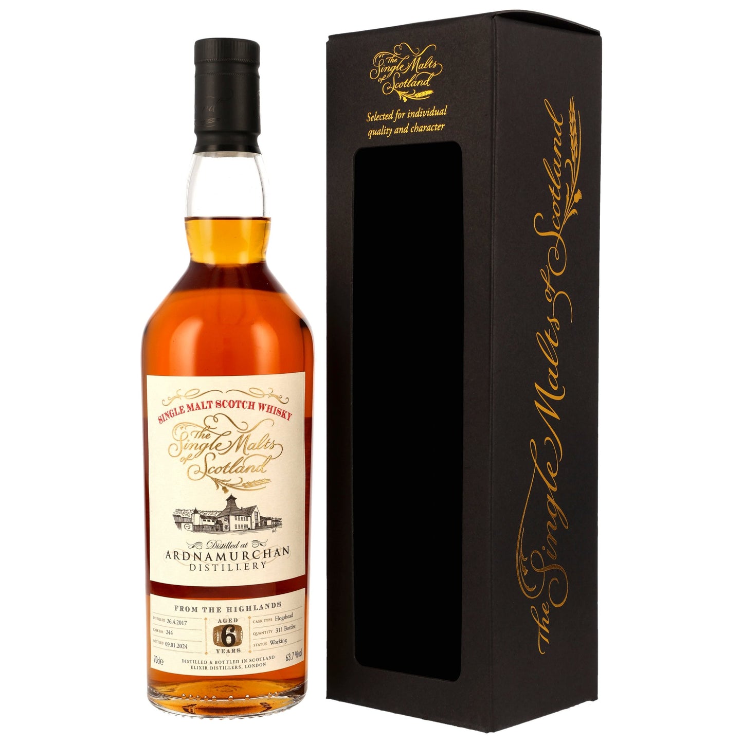 The Single malts of Scotland 아드나무르칸 2017/2024 6년 63.7%vol. 700ml 관세 부가세 교육세 주세 전체 포함