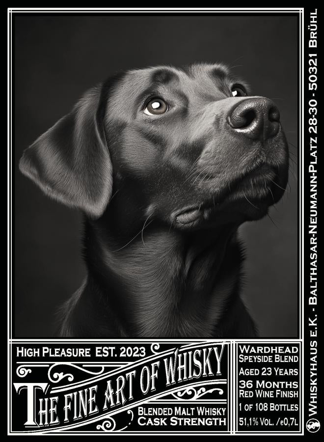 ADOS The Fine Art of Whisky 버번 혹스헤드 & 36개월 레드와인 피니쉬 와드헤드 스페이사이드 블렌드(발베니,글렌피딕) 23년 51.1%vol  700ml 관세 부가세 교육세 주세 전체 포함